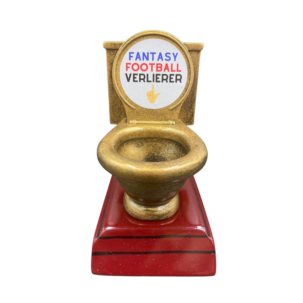 Fantasy Football Loser Trophy Toilet 