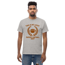 Load image into Gallery viewer, T-Shirt &quot;This is my lucky Fantasy Football Shirt&quot;
